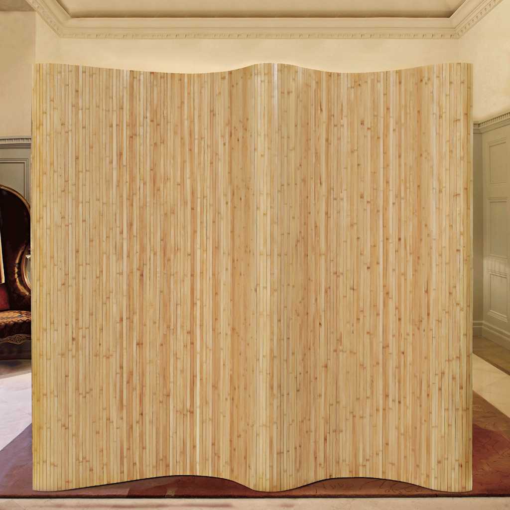 Natural Bamboo Room Divider 250x165 cm | Stylish Privacy Screen