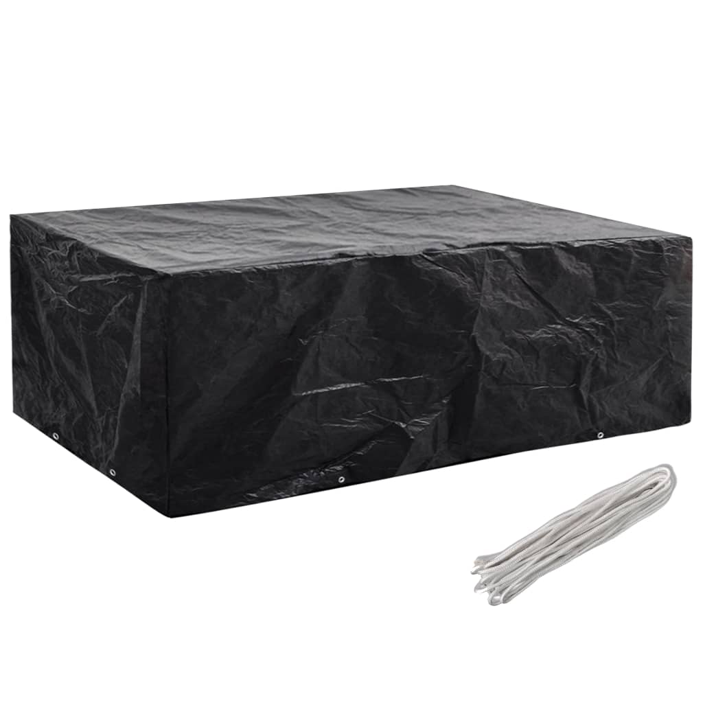Durable Green Garden Furniture Cover, 8 Eyelets, 242x162x100 cm