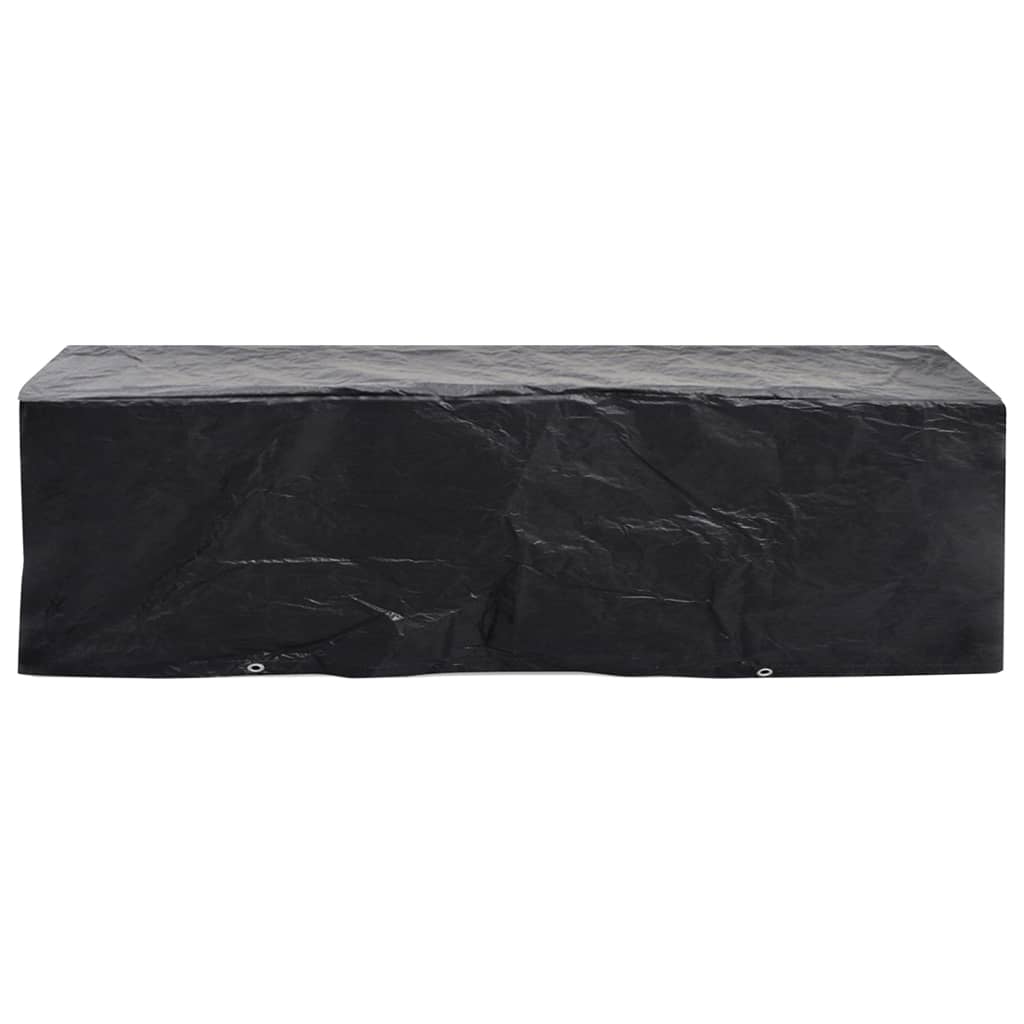 Durable Green Garden Sunlounger Cover 8 Eyelets 218x77x55 cm