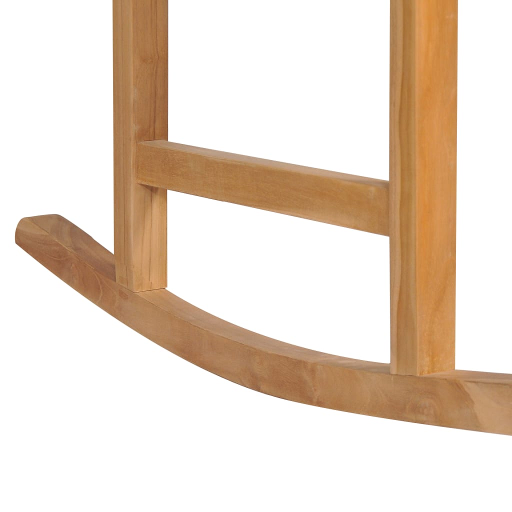 Solid Teak Wood Rocking Chair - Durable & Stylish Seating