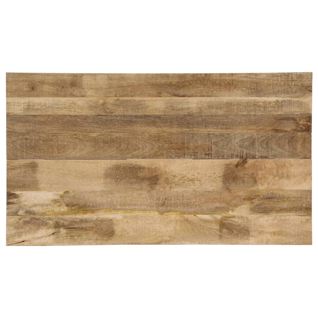 Solid Mango Wood Dining Table - 140x80x76 cm Natural Finish