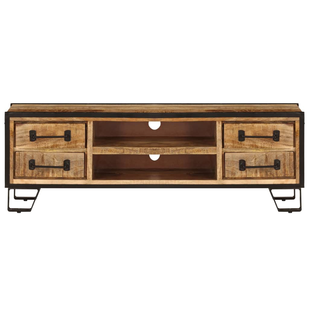 TV Cabinet with Drawers 120x30x40 cm Solid Mango Wood
