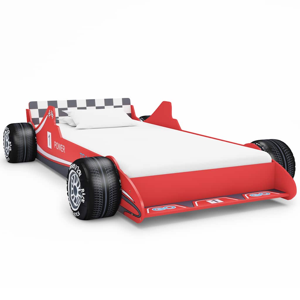 Rev Up Nap Time: Red Children's Race Car Bed 90x200 cm - Sturdy Design