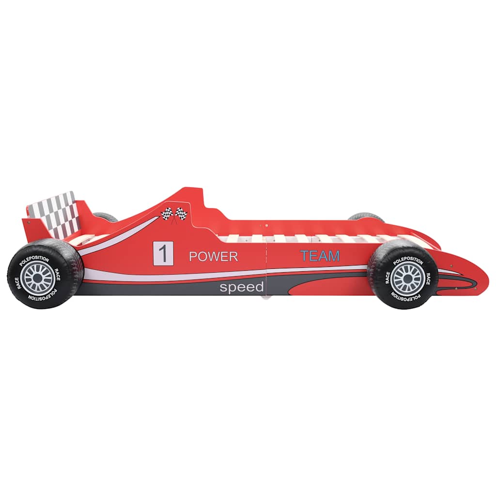 Rev Up Nap Time: Red Children's Race Car Bed 90x200 cm - Sturdy Design