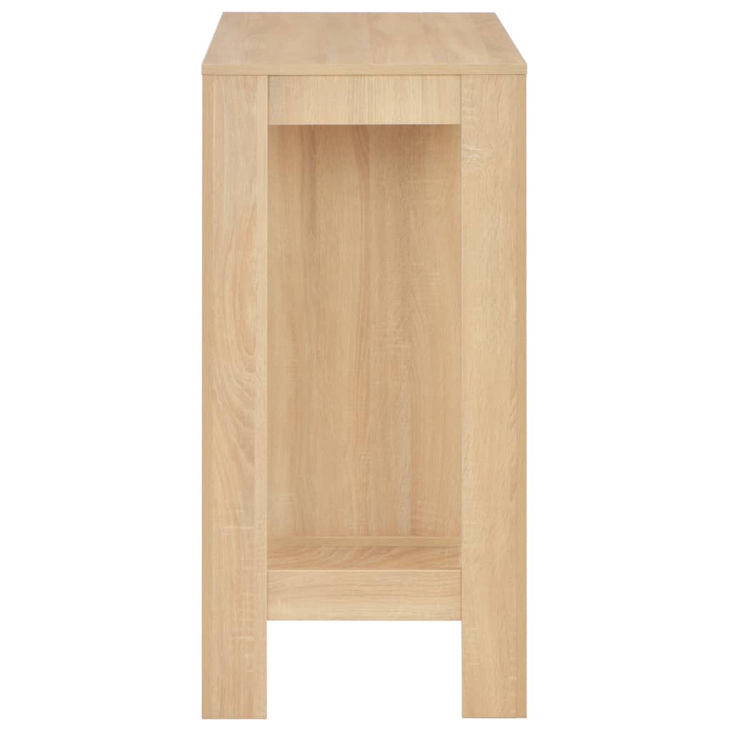 Oak Bar Table with Shelf - 110x50x103 cm | Stylish & Functional