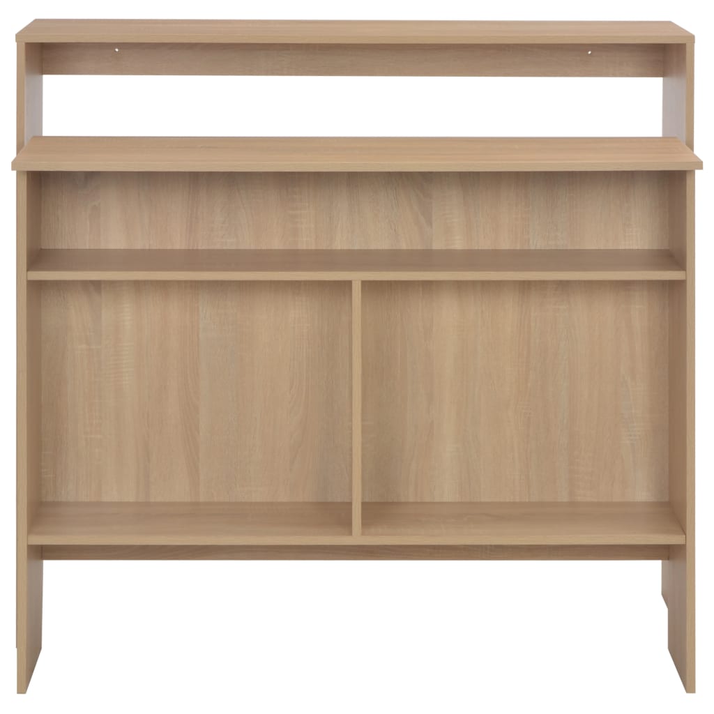 Oak Bar Table with Dual Tops - 130x40x120 cm