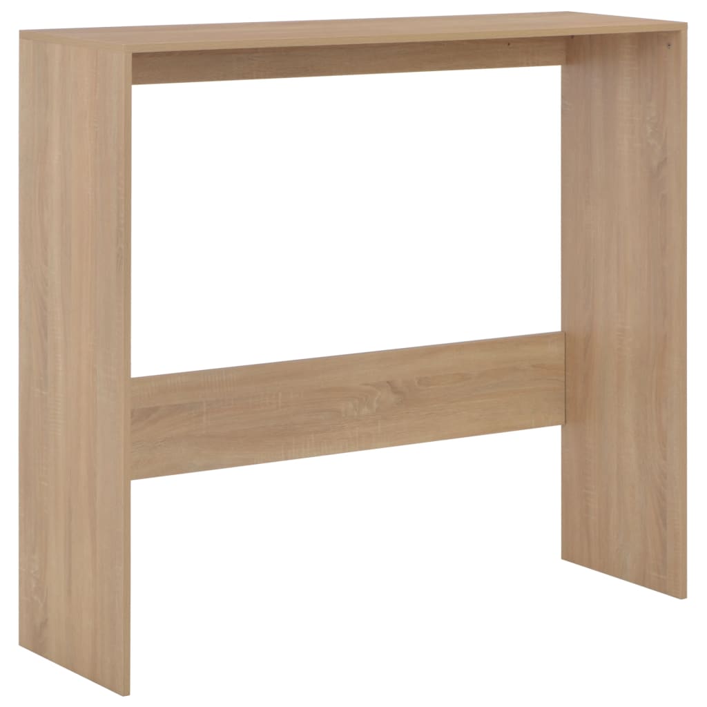 Oak Bar Table with Dual Tops - 130x40x120 cm