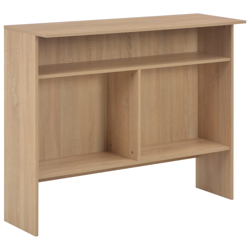Oak Bar Table with Dual Tops - 130x40x120 cm