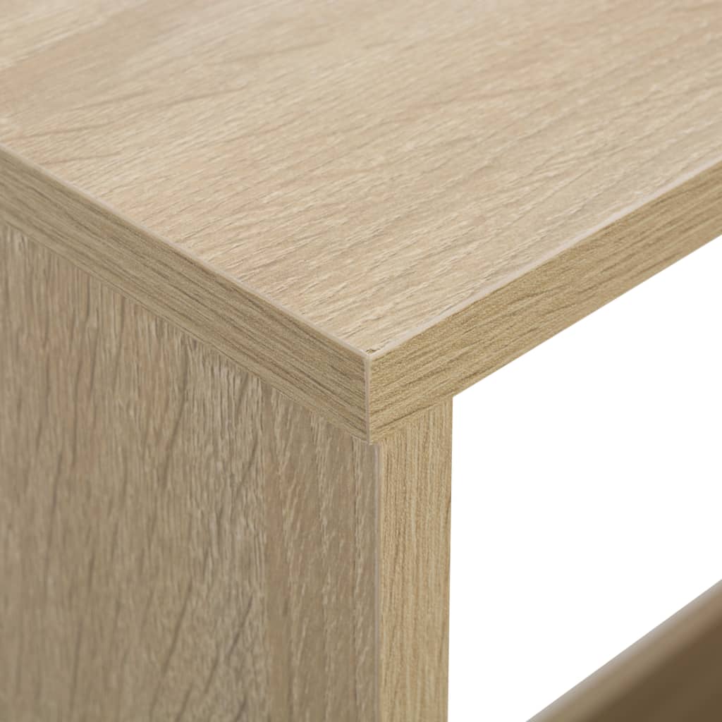 Oak Bar Table with Dual Tops - 130x40x120 cm