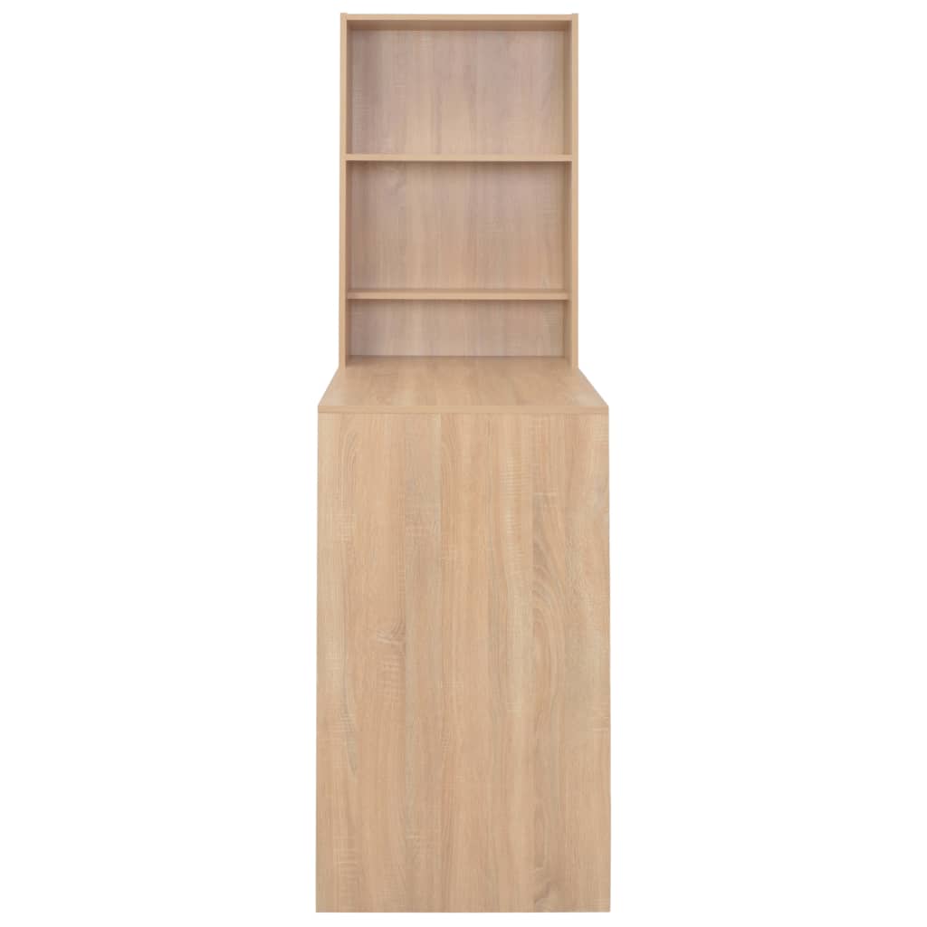 Oak Bar Table with Cabinet 115x59x200 cm - Stylish & Functional