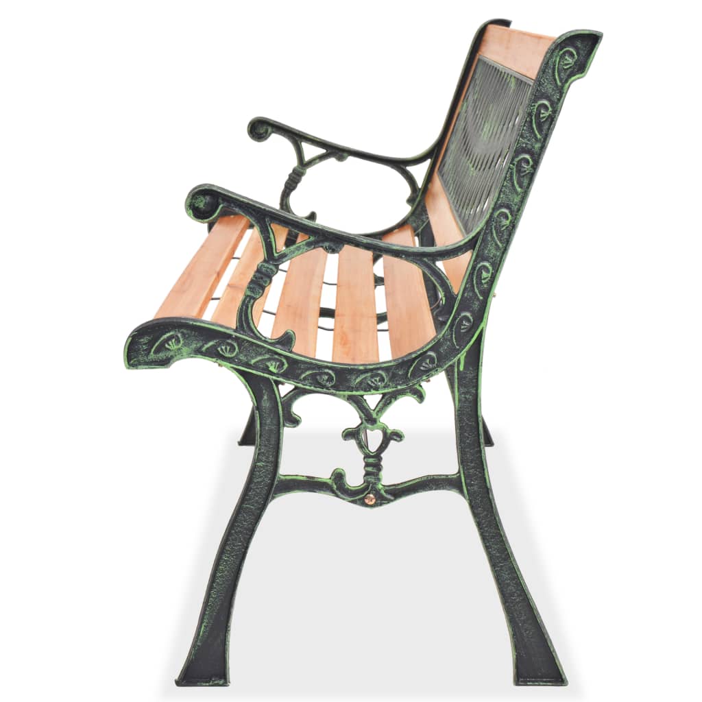 Sturdy 122 cm Wooden Garden Bench - Natural Finish
