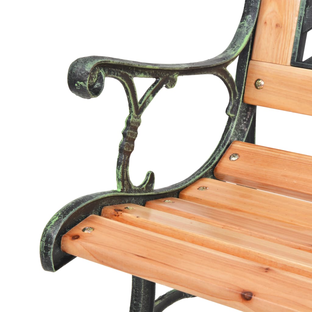 Sturdy 122 cm Wooden Garden Bench - Natural Finish