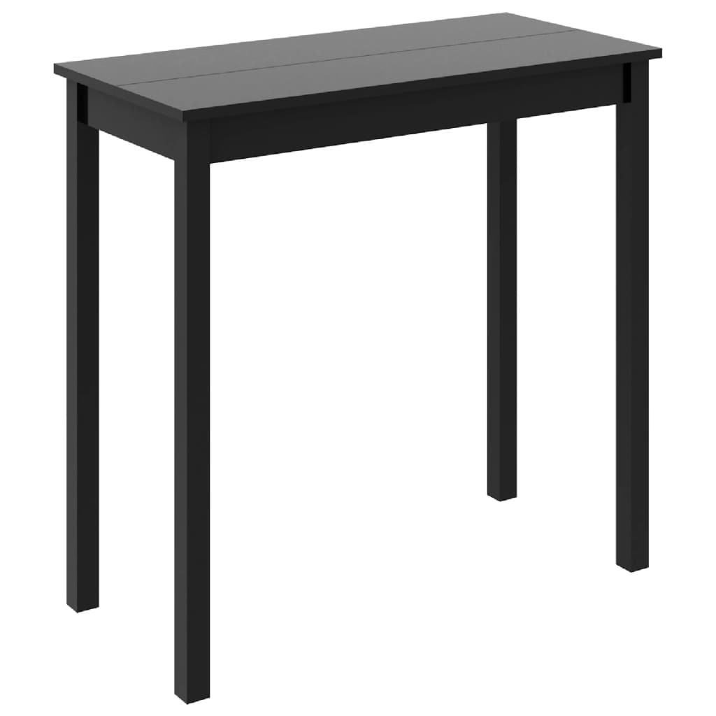 Sleek Black MDF Bar Table, 115x55x107 cm - Modern Design