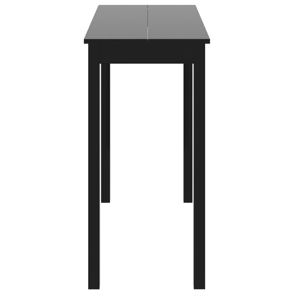 Sleek Black MDF Bar Table, 115x55x107 cm - Modern Design