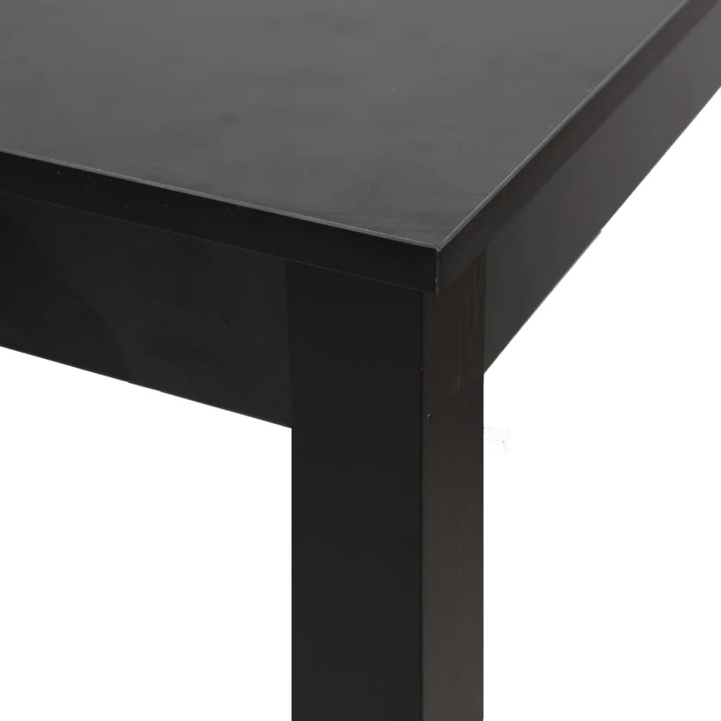 Sleek Black MDF Bar Table, 115x55x107 cm - Modern Design