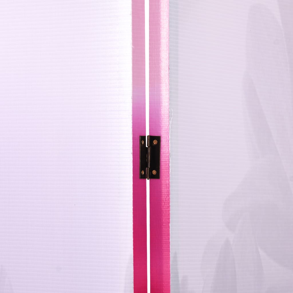 Floral Folding Room Divider 160x170 cm - Elegant Privacy Screen