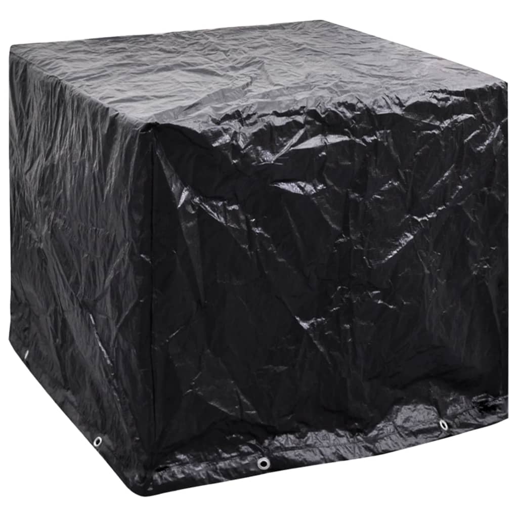 Durable Black IBC Container Cover, 8 Eyelets, 116x100x120 cm