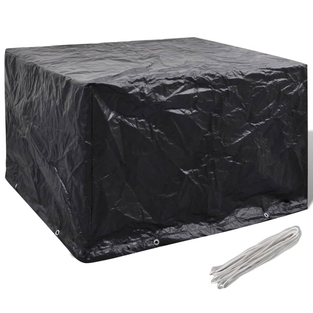 Durable Green Garden Furniture Cover, 8 Eyelets, 135x135x90 cm
