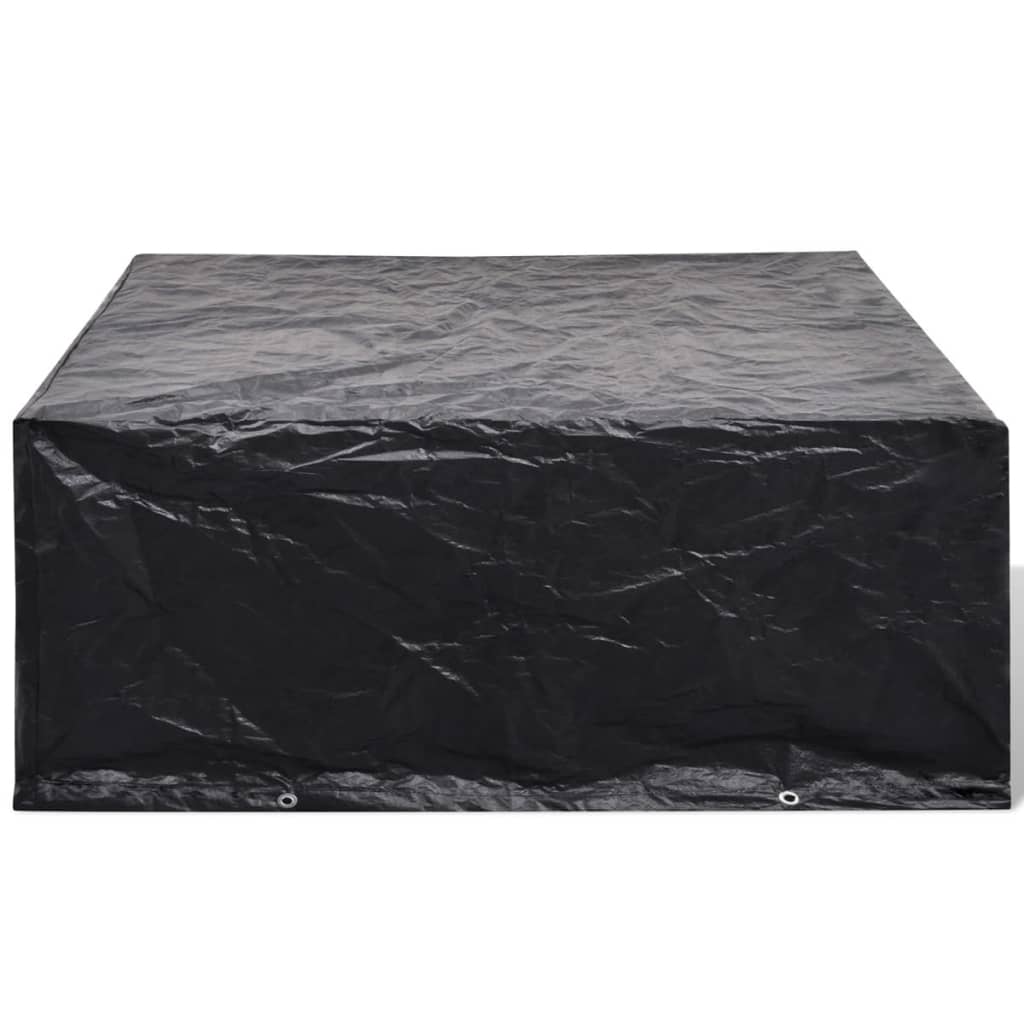 Waterproof Garden Furniture Cover, 10 Eyelets, 260x260cm, Black
