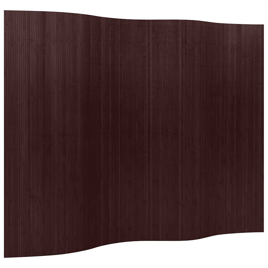 Dark Brown Bamboo Room Divider - 250x165 cm Privacy Screen
