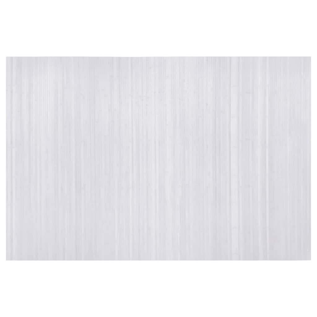 Elegant White Bamboo Room Divider 250x165 cm - Natural Privacy