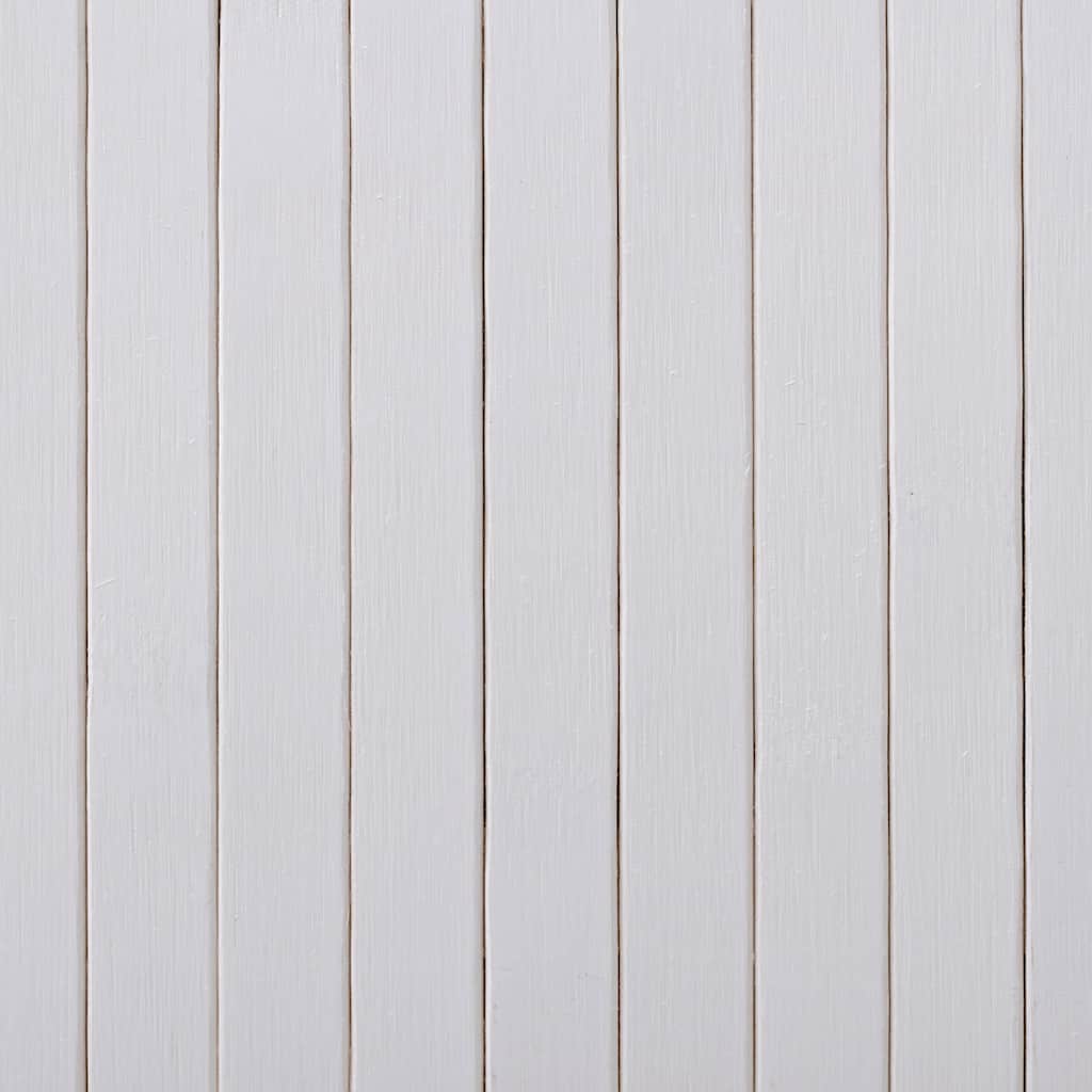 Elegant White Bamboo Room Divider 250x165 cm - Natural Privacy