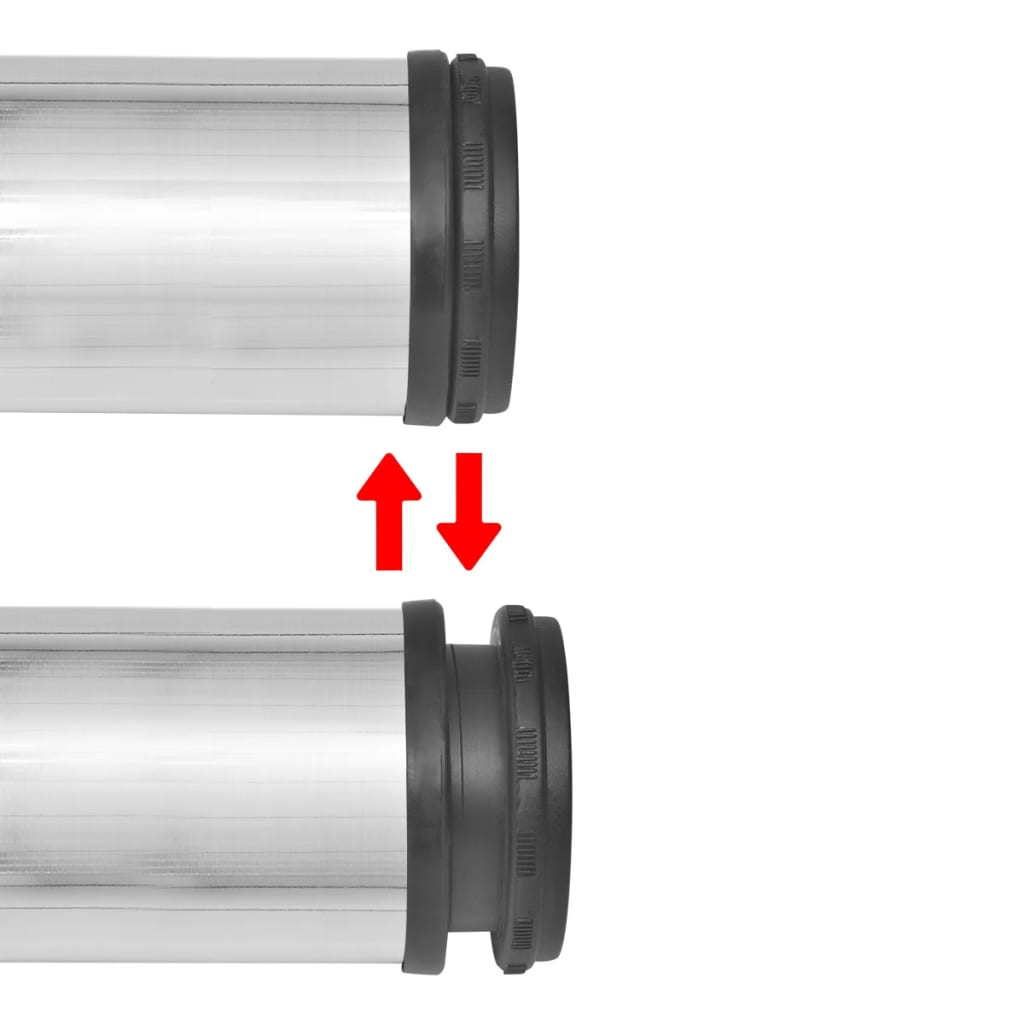 Brushed Nickel Adjustable Table Legs - Set of 4, 1100mm Height