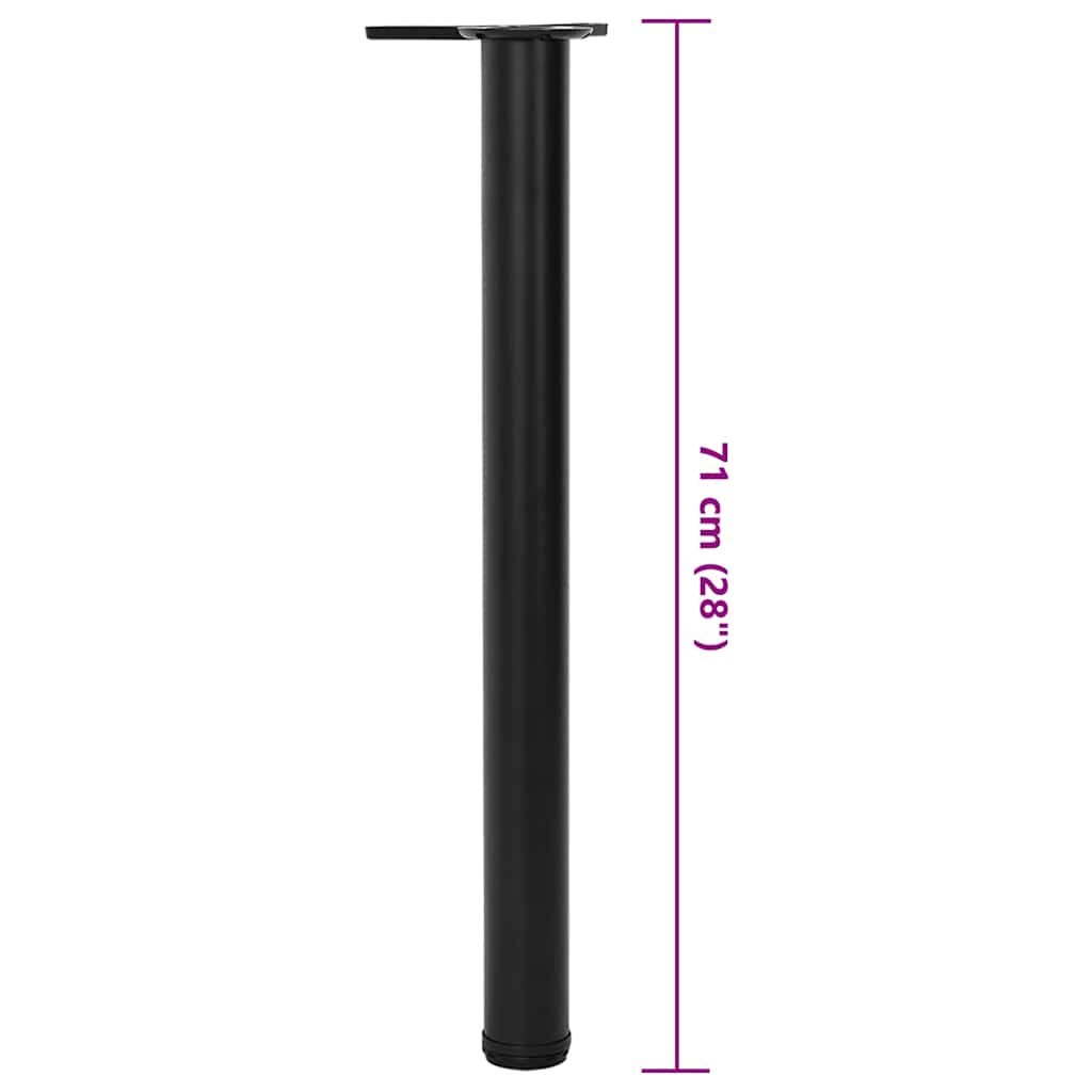 Adjustable Table Legs Set of 4, Black 710mm – Sleek & Versatile Design