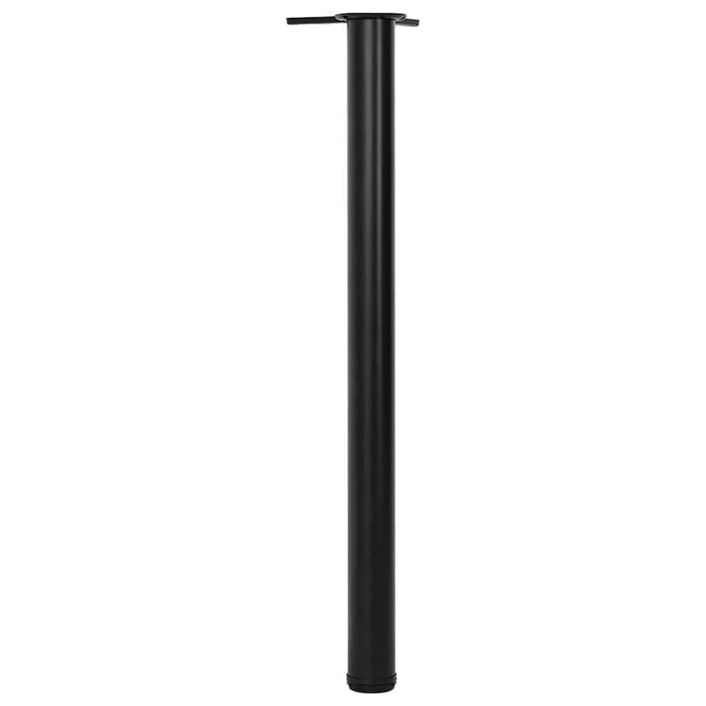 Black Height Adjustable Table Legs - 870mm, Set of 4