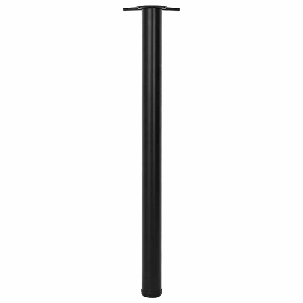 Black Height Adjustable Table Legs - 870mm, Set of 4