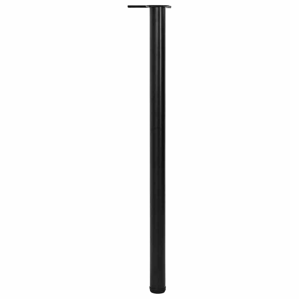 Adjustable Black Table Legs, 1100mm - Set of 4, Sturdy Steel