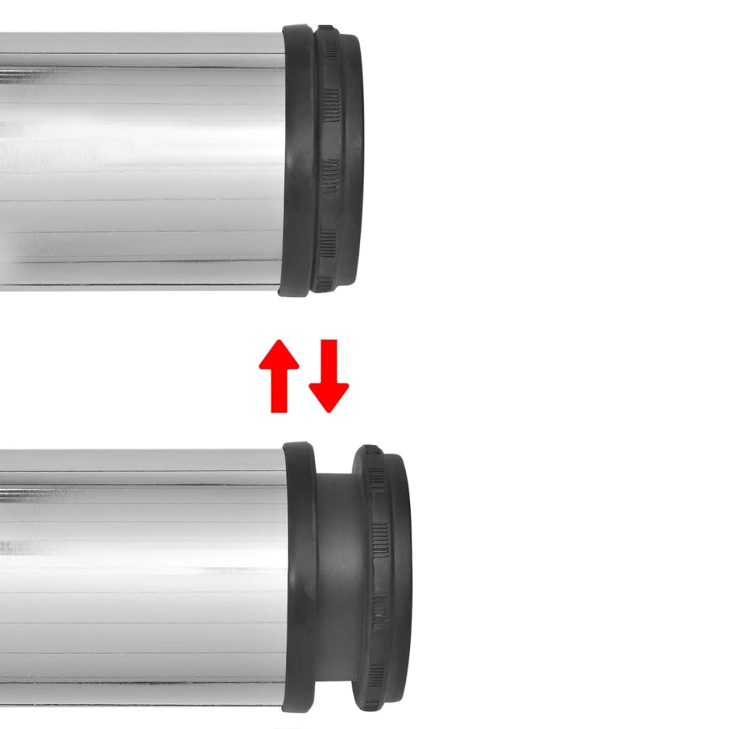 Adjustable Chrome Table Legs - Set of 4, 870mm Height