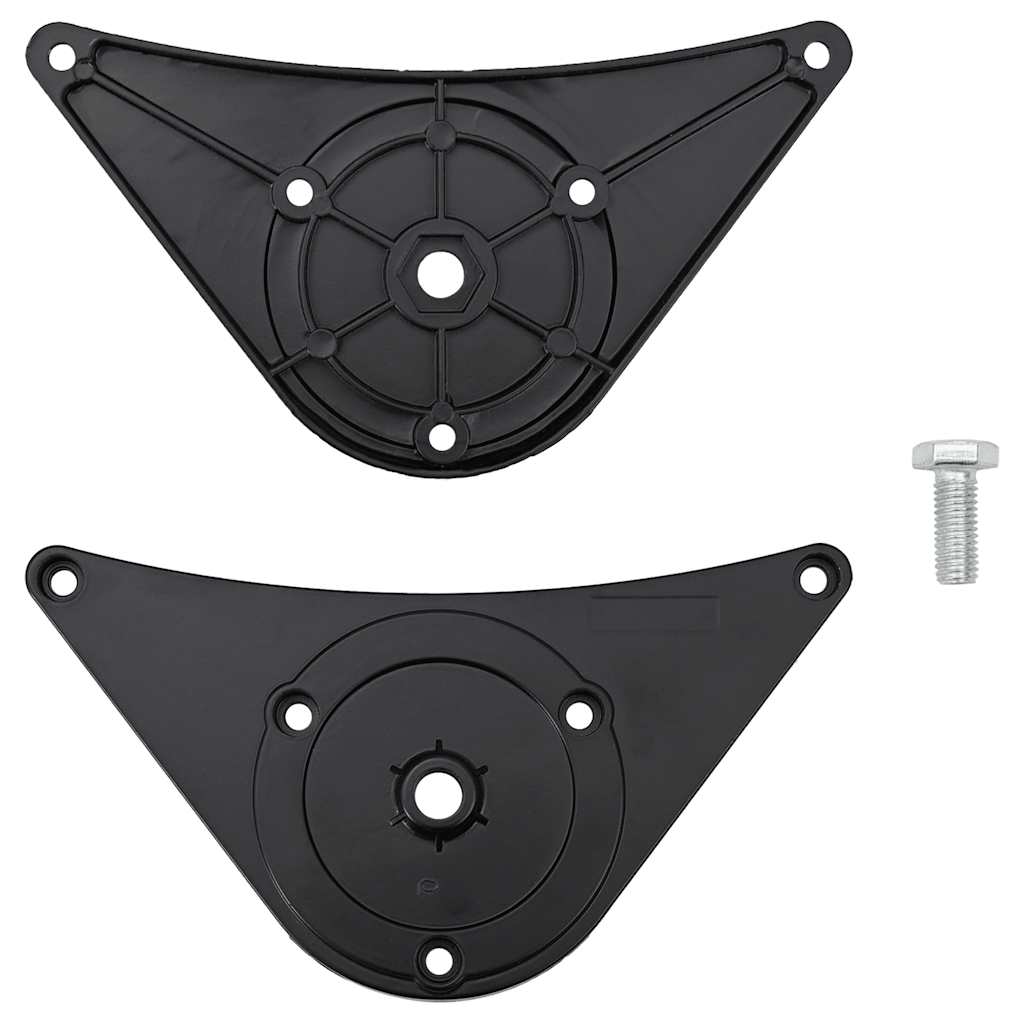 Black Adjustable Table Legs 710mm - Set of 4, Height Customizable