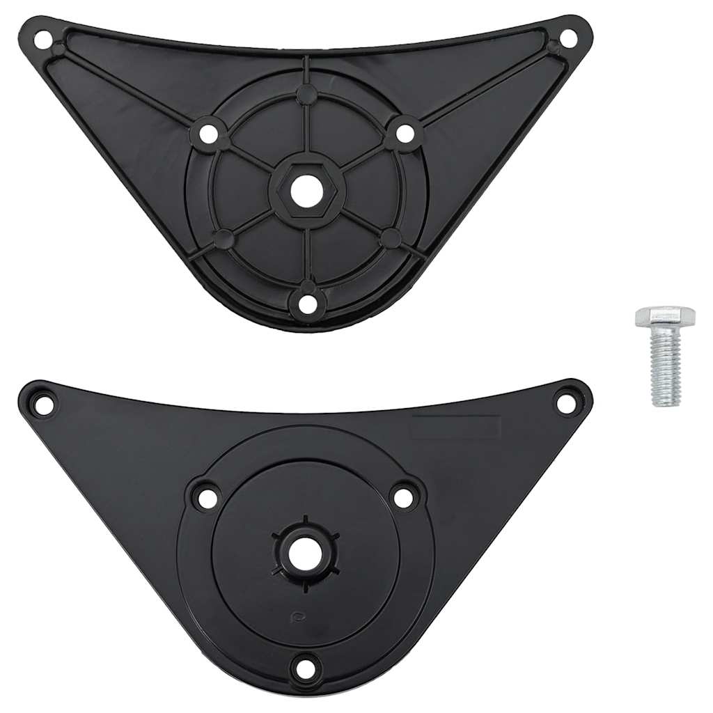 Adjustable Black Metal Table Legs, 870 mm, Set of 4