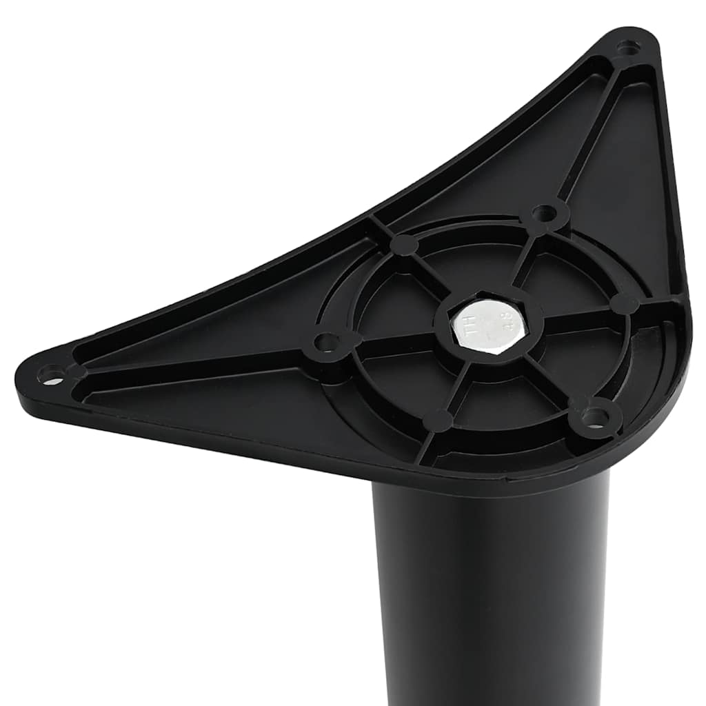 Adjustable Black Metal Table Legs, 870 mm, Set of 4