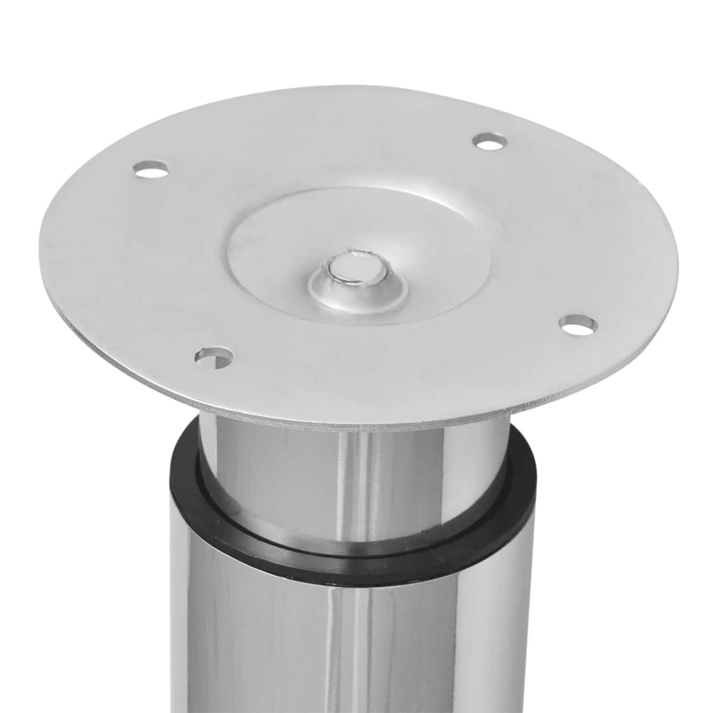 Adjustable Chrome Telescopic Table Legs, 710-1100mm, Set of 2