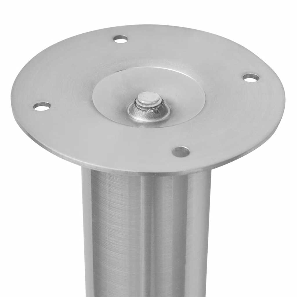 Adjustable Brushed Nickel Telescopic Table Legs 710-1100mm (Set of 2)