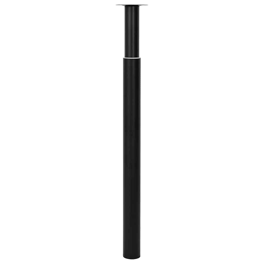 Adjustable Black Telescopic Table Legs 710-1100mm (Set of 2)