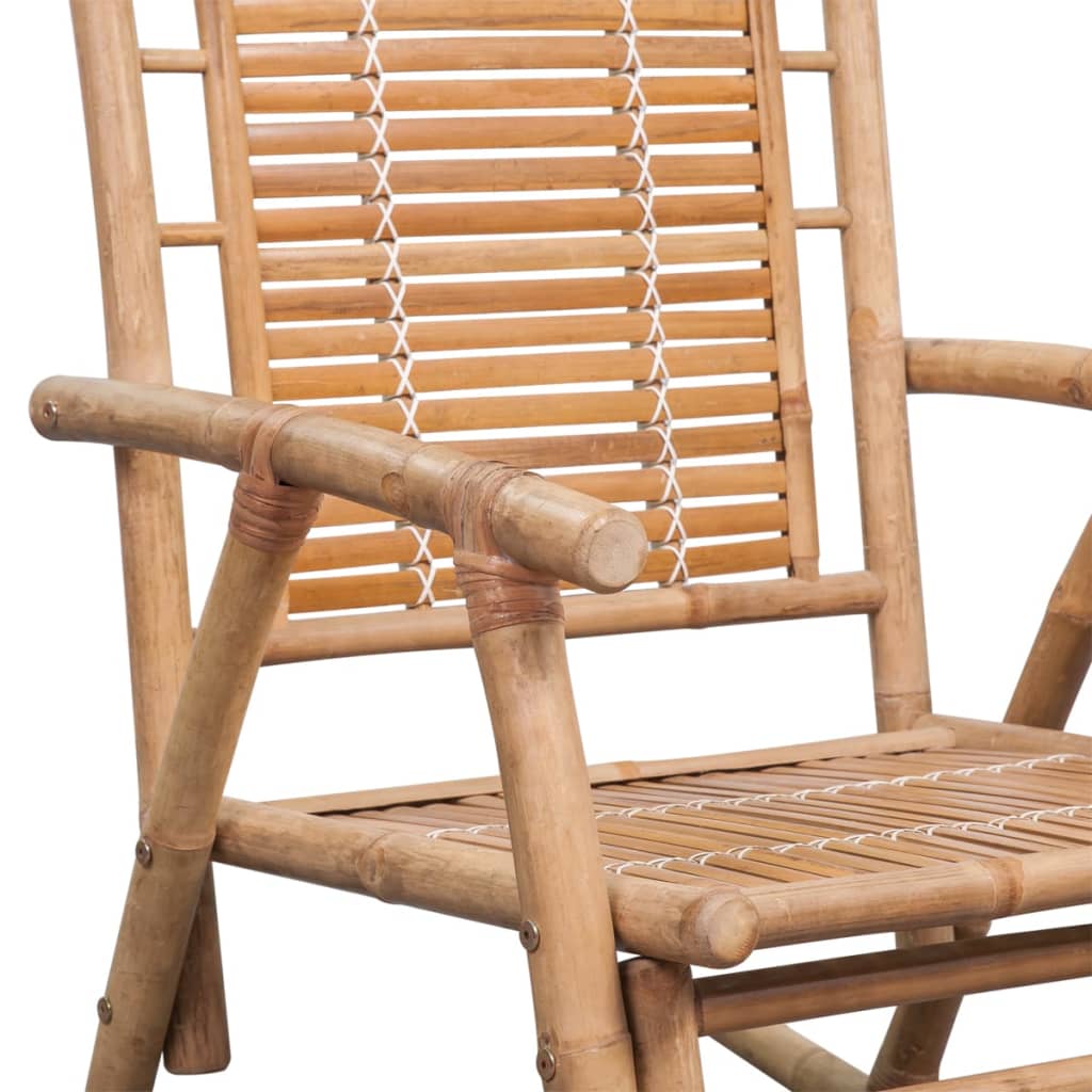 Eco-Friendly Bamboo Rocking Chair - Natural Finish
