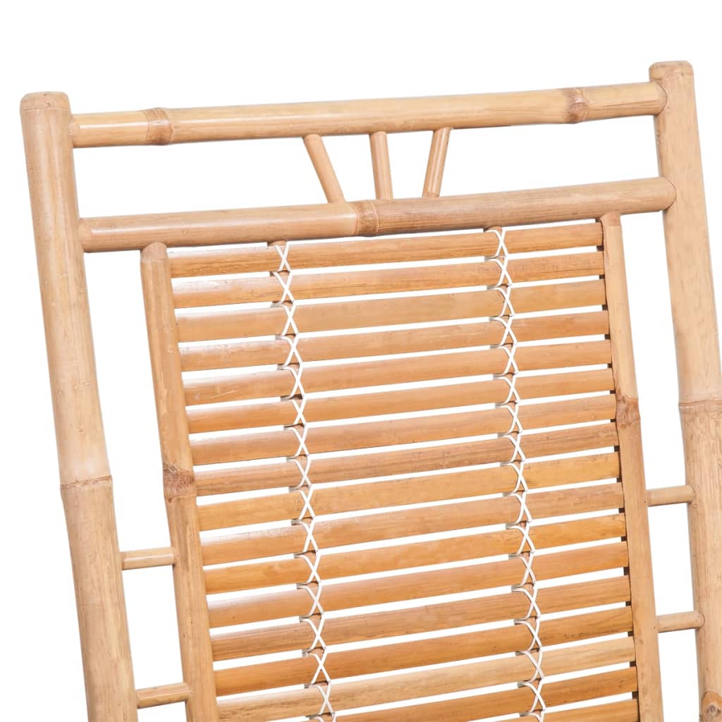 Eco-Friendly Bamboo Rocking Chair - Natural Finish