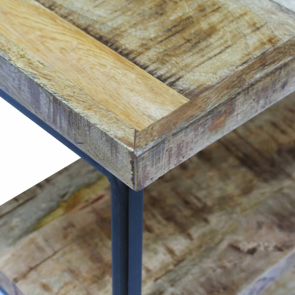Mango Wood Office Desk - 110x50x76 cm - Natural Finish