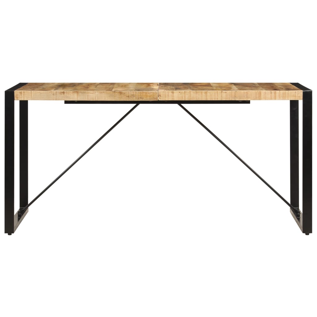 Stylish Solid Mango Wood Dining Table 160x80x75 cm