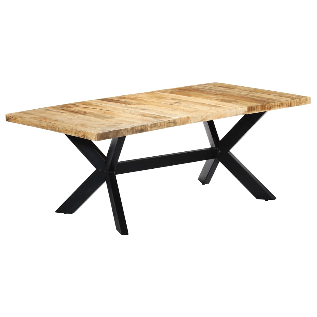 Solid Mango Wood Dining Table 200x100x75 cm