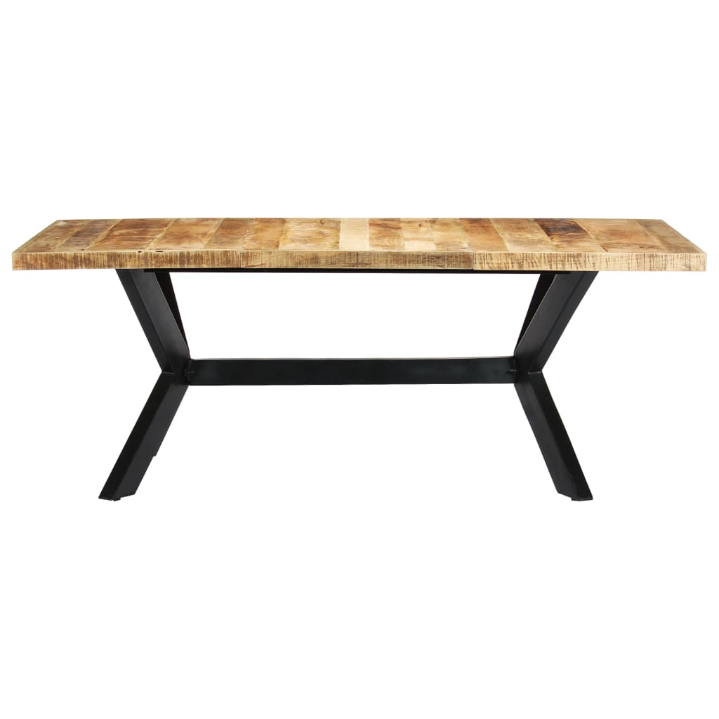 Solid Mango Wood Dining Table 200x100x75 cm