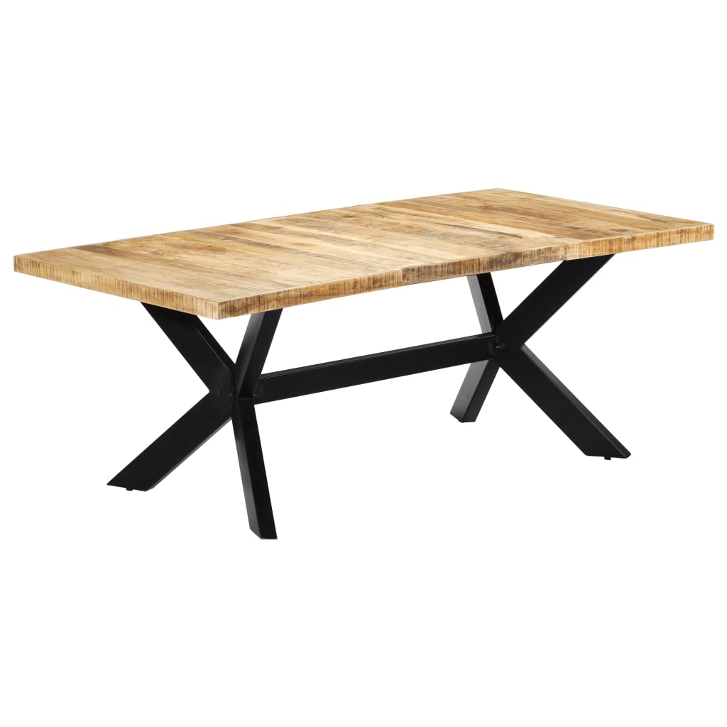 Solid Mango Wood Dining Table 200x100x75 cm