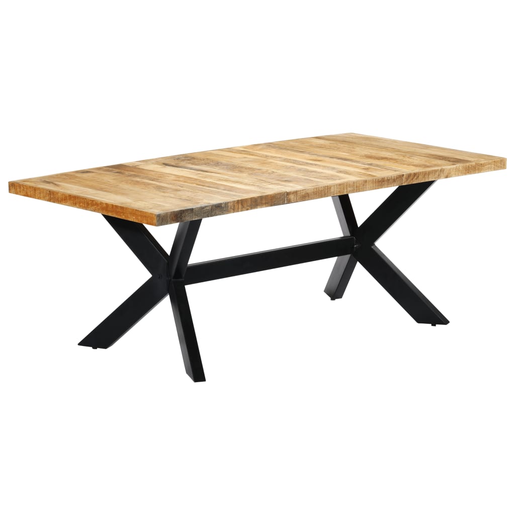 Solid Mango Wood Dining Table 200x100x75 cm