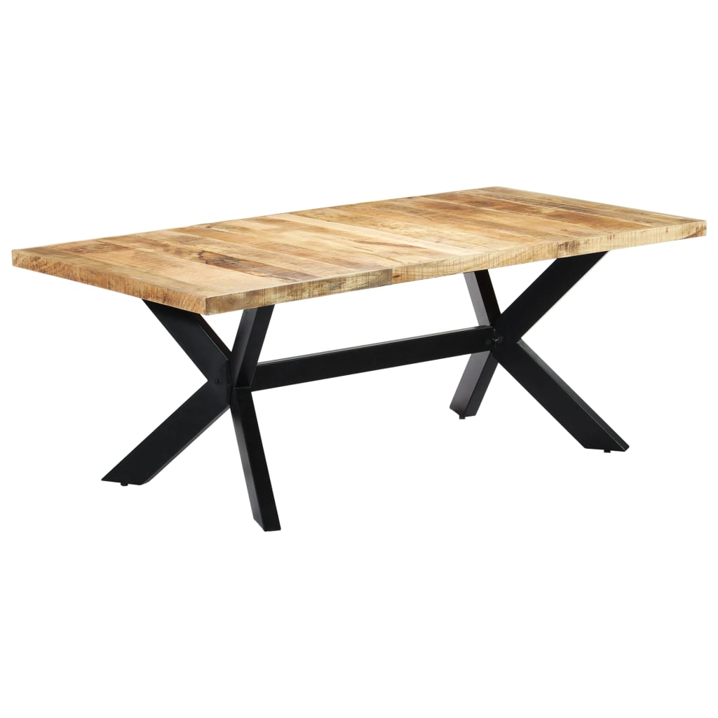 Solid Mango Wood Dining Table 200x100x75 cm