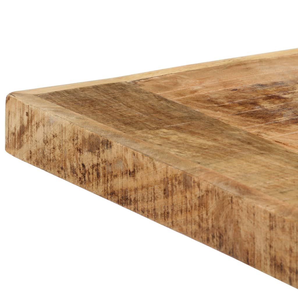 Solid Mango Wood Dining Table, 140x70x75 cm - Rustic Charm