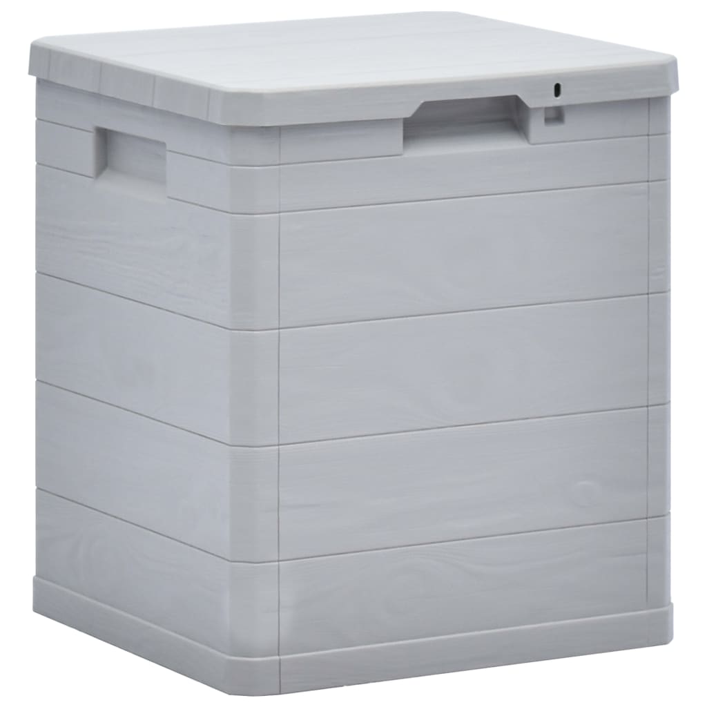 Light Grey 90L Garden Storage Box - Durable & Spacious Solution