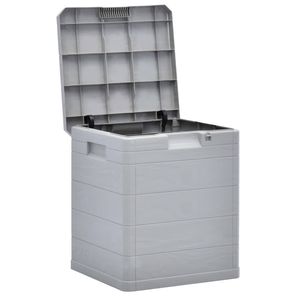 Light Grey 90L Garden Storage Box - Durable & Spacious Solution